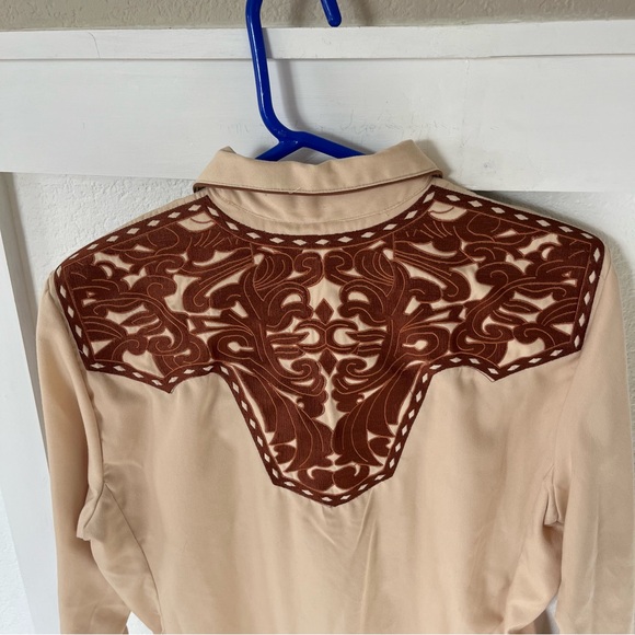 Scully Men's Small Pearl-snap Embroidered Button-up Shirt. - Picture 7 of 9